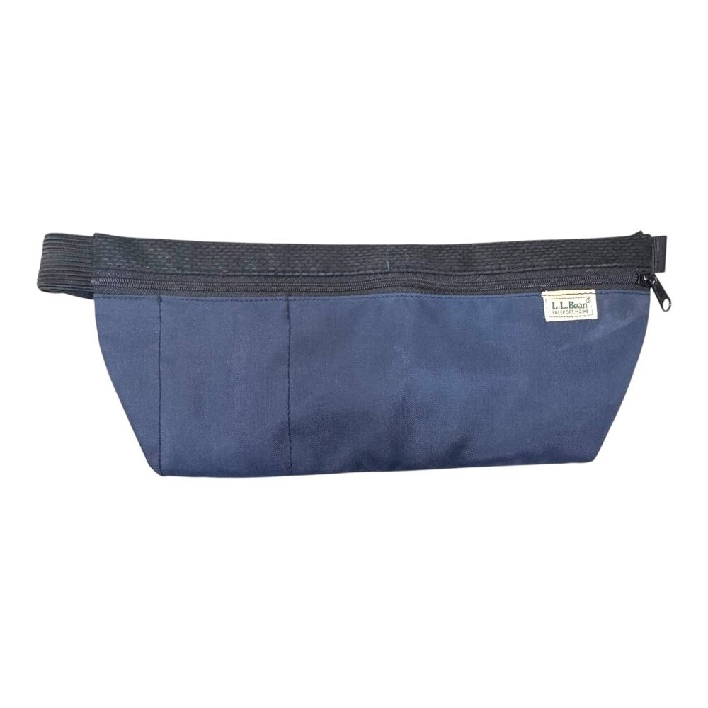 Vintage LL L.L. Bean Fanny Pack Navy & Black Adjustable Waist Bag 90s Y2K Retro